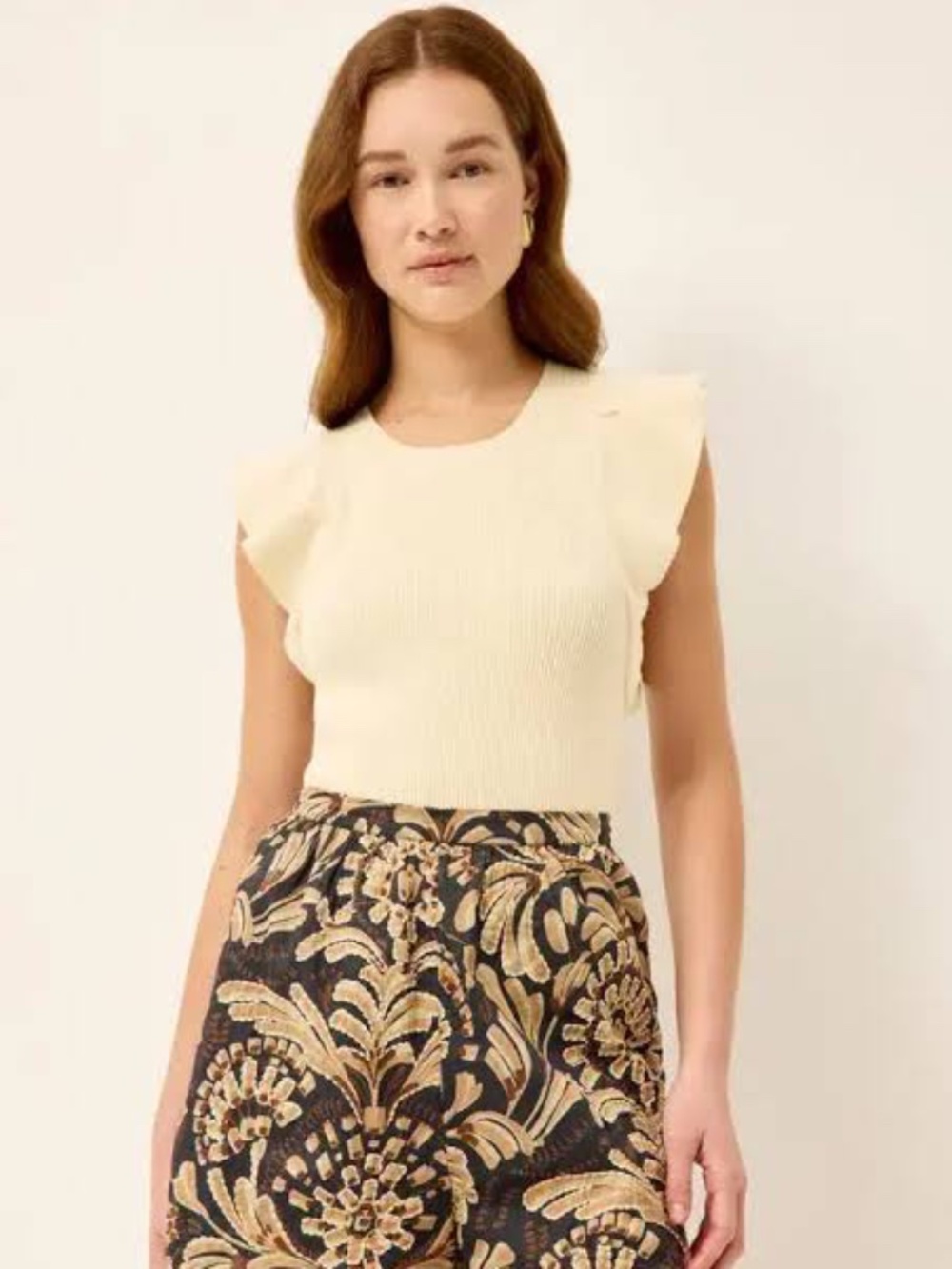 Marie Oliver Rory Ruffle Sleeve Top